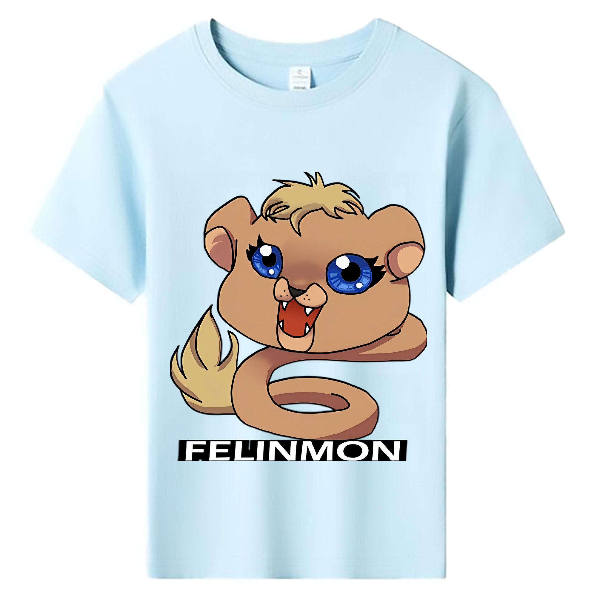 （画像用） Digimon デジタルモンスター/デジモン 綿100％キッズTシャツ（フロントプリント）